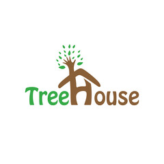 Tree House is an illustrative logo for an environmental protection business. It's great for websites and the design is printable for all media. Design on white background