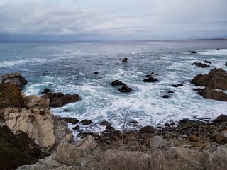 Ocean waves on the beach 