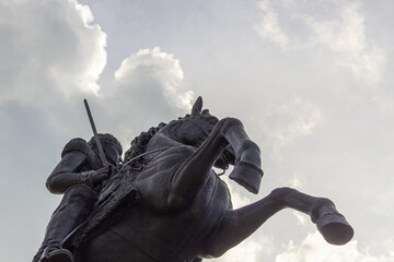 statue of Simon Bolivar - obrazy, fototapety, plakaty