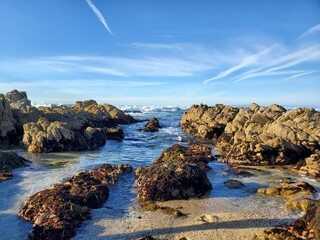 beach in the morning