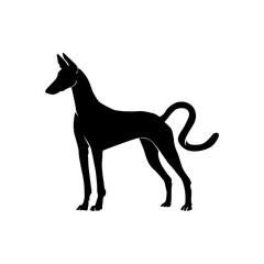 dog silhouette standing 