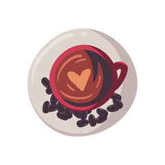 flat latte design