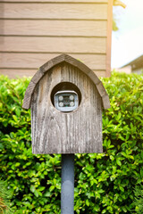CCTV in the garden built secretly in harmony with nature