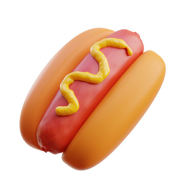 Hot Dog With Mustard