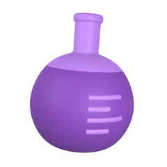 Chemical Flask  3D Illustration