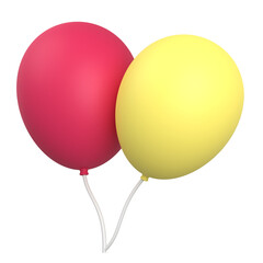 Party Balloon 3D Illustration