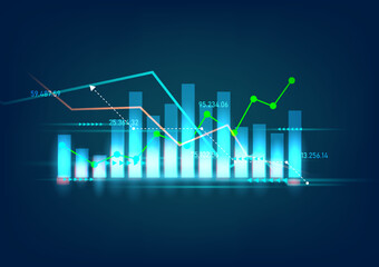 Stock Market Finance Investment Finance Abstract Pattern Background