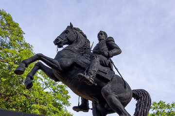 Obraz premium statue of Simon Bolivar