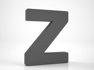 Knitted letter Z