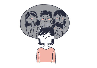 多重人格の女性　精神衛生面に不安を抱える人々