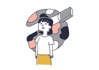 若年性アルツハイマー（認知症）により記憶がなくなっていく女性　精神衛生面に不安を抱える人々