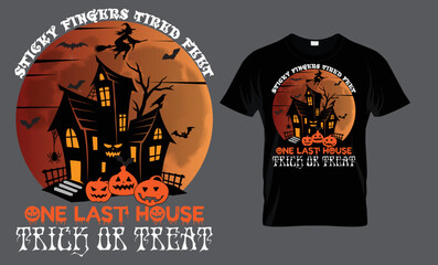 Sticky fingers tired feet, one last house trick or treat