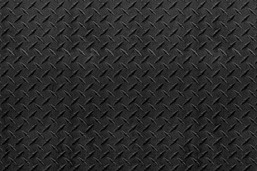 Abstract Black Metal Diamond Plate Background