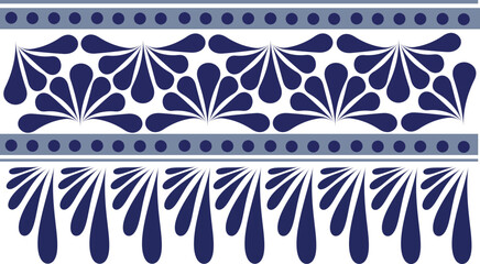 talavera art design mexican, pattern and background in color blue
