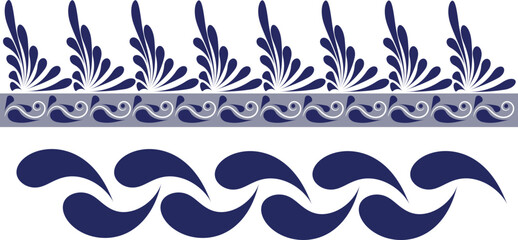 talavera art design mexican, pattern and background in color blue