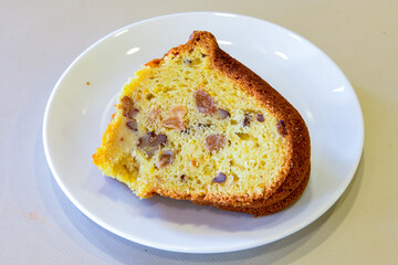 Table scene of assorted take out or delivery foods. Traditional Turkish cuisine. Various Turkish desert and cake. Top down view on a table.