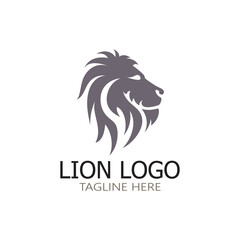 Lion King  logo vector illustration design.gold  lion king head sign concept isolated black background