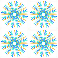 Vector line flowers square for footage background wallpaper and seamless artwork illustration texture of vector graphic design isolated flat trendy design for fabric cotton beautiful pattern colorful