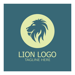 Lion King  logo vector illustration design.gold  lion king head sign concept isolated black background