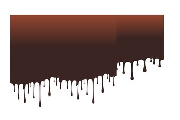 Flowing thick paint clot, caramel, ink. Long, viscous drops