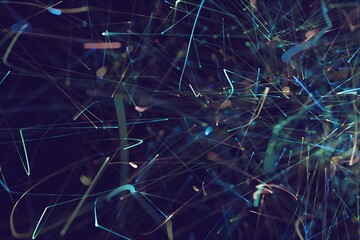 bacteria under microscope in the laboratory