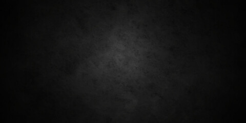 Blackchalk board and Black stone concrete grunge bacdrop texture background anthracite panorama. Panorama dark grey black slate background or texture.
