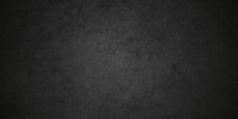 Blackchalk board and Black stone concrete grunge bacdrop texture background anthracite panorama. Panorama dark grey black slate background or texture.
