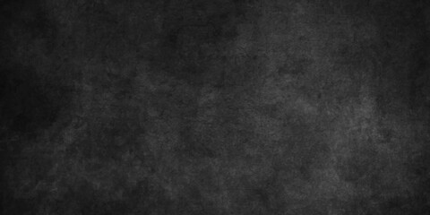 Blackchalk board and Black stone concrete grunge bacdrop texture background anthracite panorama. Panorama dark grey black slate background or texture.
