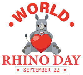 World Rhino Day Banner Design