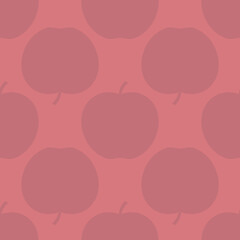 Apples seamless pattern trendy flat design simple beautiful background vector illustration.