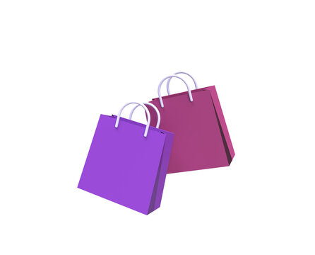 Shopping banner with gifts cart and bags illustration for business idea concept background