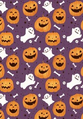 seamless pattern with halloween