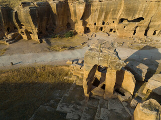 Dara Ancient City Drone Photo, Mardin Turkey