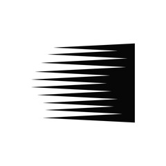 Speed lines vector isolated on white background. Easily editable vector png.