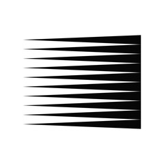 Speed lines vector isolated on white background. Easily editable vector png.