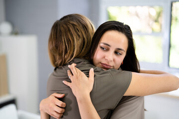 Disagreement And Mistrust. Sneaky Fake Female Pretends