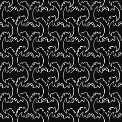 seamless bats pattern. halloween background with bats