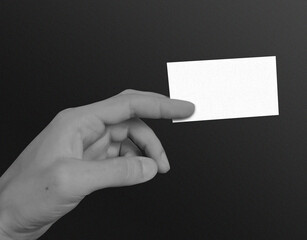 blank business card mockup on black backround