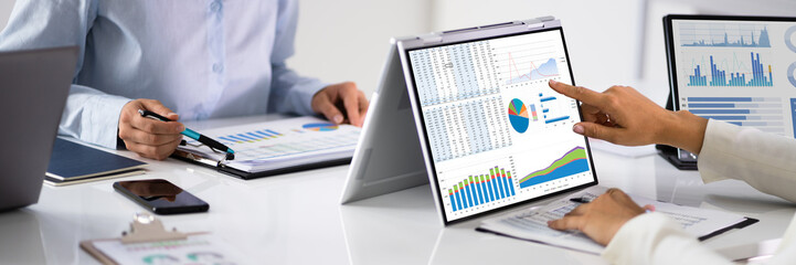 Analyst Woman Looking