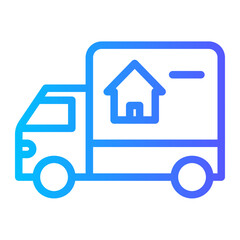 delivery gradient icon
