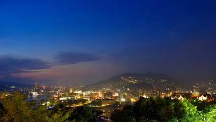 グラバー園からの長崎市街2-5（夕景）