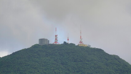 海上からの稲佐山頂上2-1