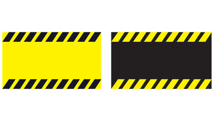 Base image for warning signs. Yellow and black police background to alert the danger area.