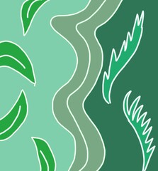 background with leaves