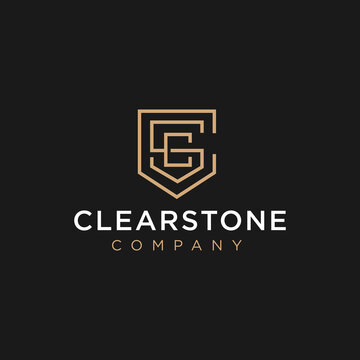Luxury Law Firm Logo Design. CSC Monogram Vector. CS initial template. Criminal Law Company Creative  Symbol. Attorney Office Sign