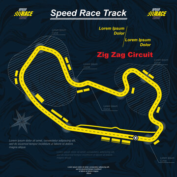 Yellow and blue race track wallpaper