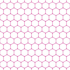 White abstract background and  purple hexagon 