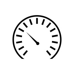 Speed meter icon vector png isolated on white background. Easily editable vector eps 10.