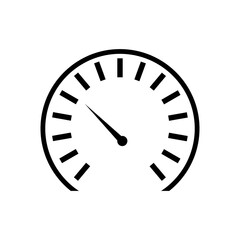 Speed meter icon vector png isolated on white background. Easily editable vector eps 10.