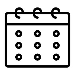 agenda line icon